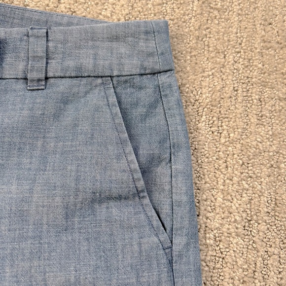 J. Crew Chambray Scalloped Hem Blue Shorts. 100% Cotton. Women’s Sz 4. EUC - Picture 3 of 11